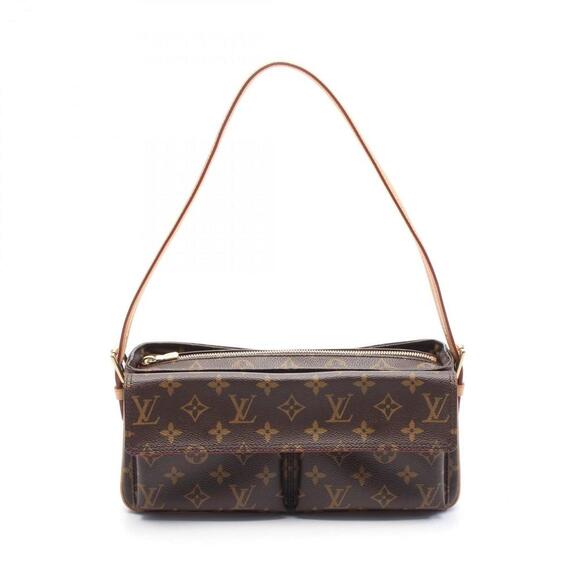LOUIS VUITTON Brown Monogram Leather Shoulder Bag - Picture 1 of 8